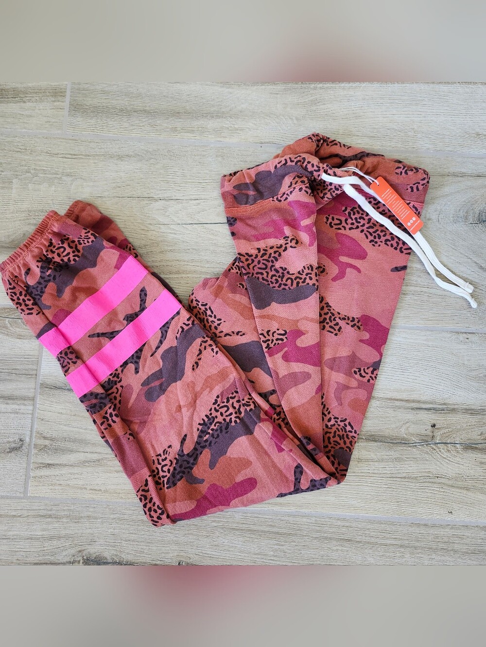 Sundry Stripe Camo Basic Drawstring Sweatpants Size (1) SM